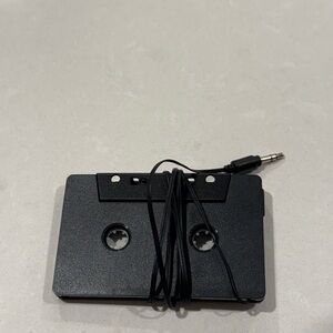 Black Cassette Adapter with Cable